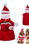 Funny Santa Pet Christmas Costume - Tiktokpetshop