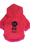 Killer Halloween Fleece Skull Pet Hooded T-shirt - TikTok Pet Shop