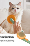 Pet Pumpkin Grooming Self Cleaning Brush - Tiktokpetshop