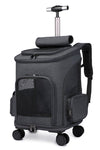 Portable Folding Trolley Pet Backpack - Tiktokpetshop