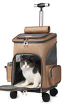 Portable Folding Trolley Pet Backpack - Tiktokpetshop