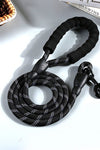 Reflective Nylon Round Rope Dog Leash - Tiktokpetshop