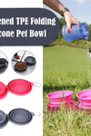 Silicone Fold-able Double Bowl Pet Feeding Bowl - Tiktokpetshop